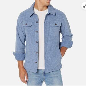 NWT Men's Amazon Essential Fleece Shirt Jacket Blue Size Large | Men's Fleece